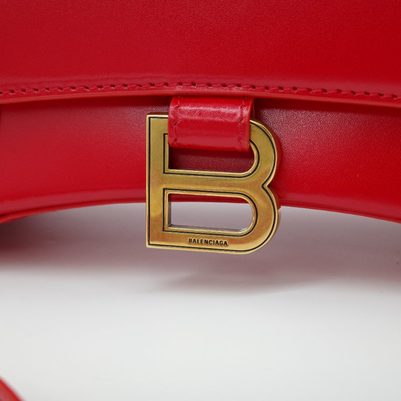 Balenciaga 巴黎世家 紅色 hourglass bag 沙漏包 手提包 斜背包 兩用包-7
