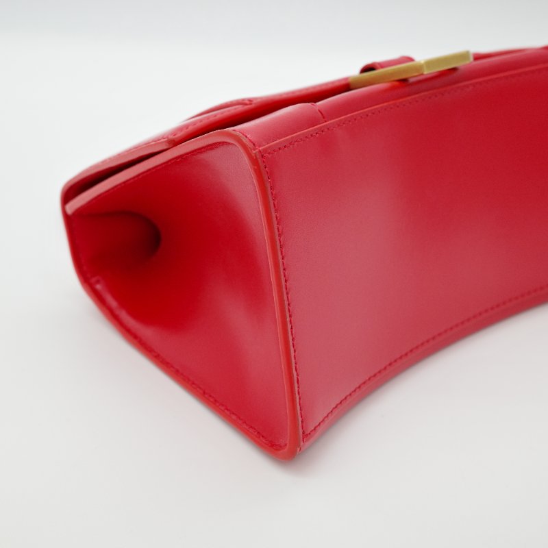 Balenciaga 巴黎世家 紅色 hourglass bag 沙漏包 手提包 斜背包 兩用包-9