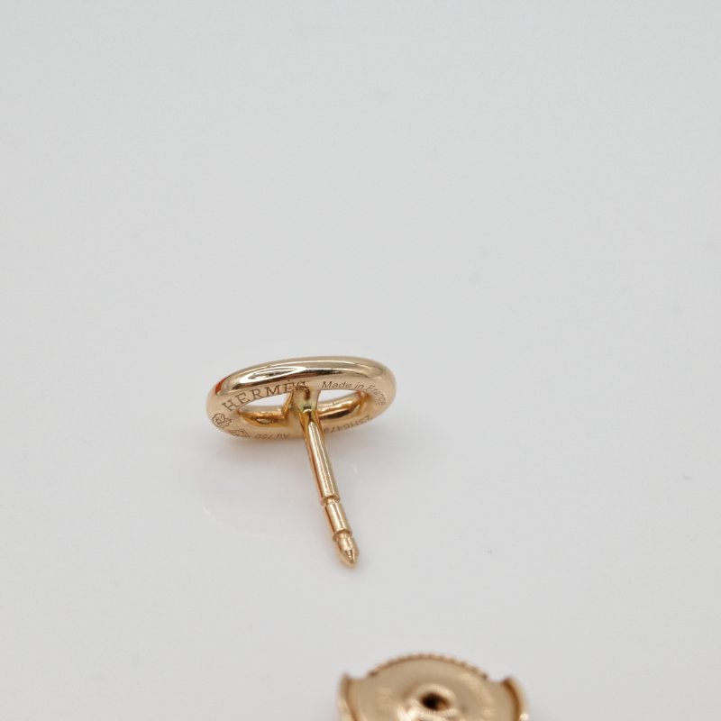 Hermes愛馬仕 18k豬鼻子耳環-4