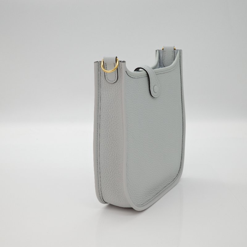 Hermes 愛馬仕 Mini Evelyne16 伊芙林 16  聖杯藍 牛皮 TC 金扣 斜挎包 單肩包 B 刻 2024-2