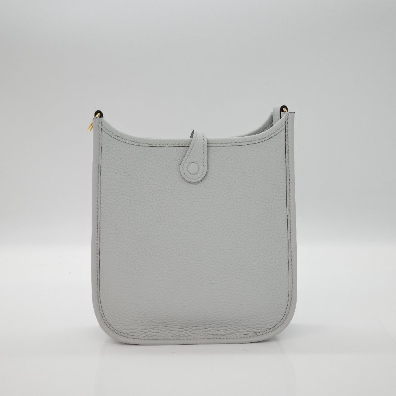 Hermes 愛馬仕 Mini Evelyne16 伊芙林 16  聖杯藍 牛皮 TC 金扣 斜挎包 單肩包 B 刻 2024-3