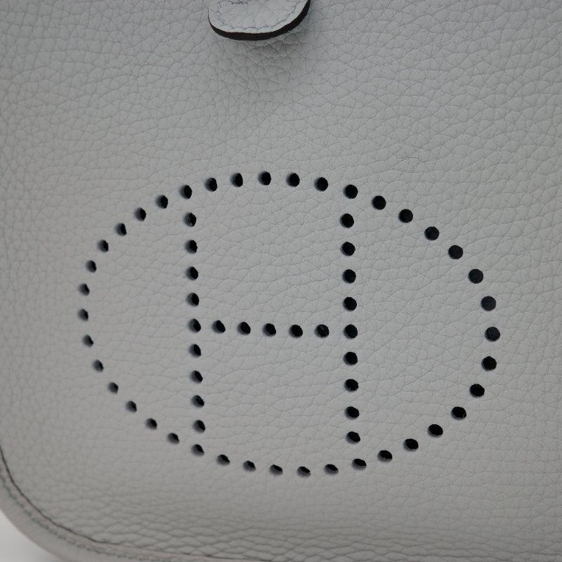 Hermes 愛馬仕 Mini Evelyne16 伊芙林 16  聖杯藍 牛皮 TC 金扣 斜挎包 單肩包 B 刻 2024-7