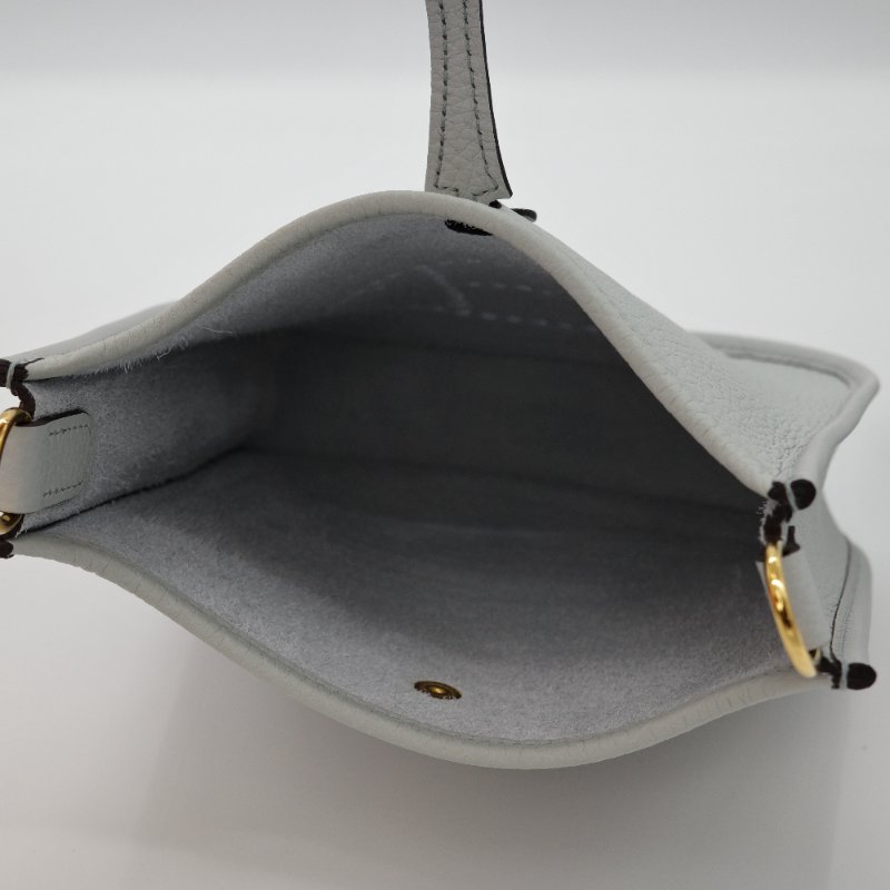 Hermes 愛馬仕 Mini Evelyne16 伊芙林 16  聖杯藍 牛皮 TC 金扣 斜挎包 單肩包 B 刻 2024-12