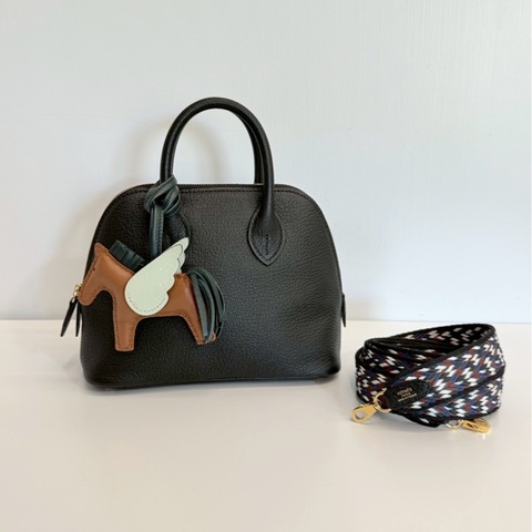 Hermes mini bolide 黑金 B刻 山羊皮