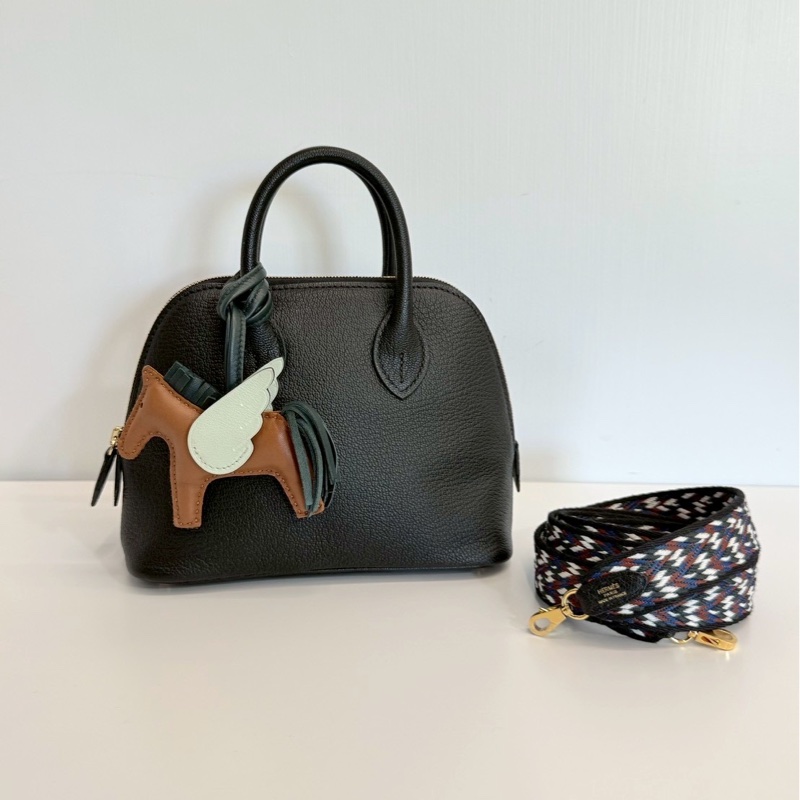 Hermes mini bolide 黑金 B刻 山羊皮-0