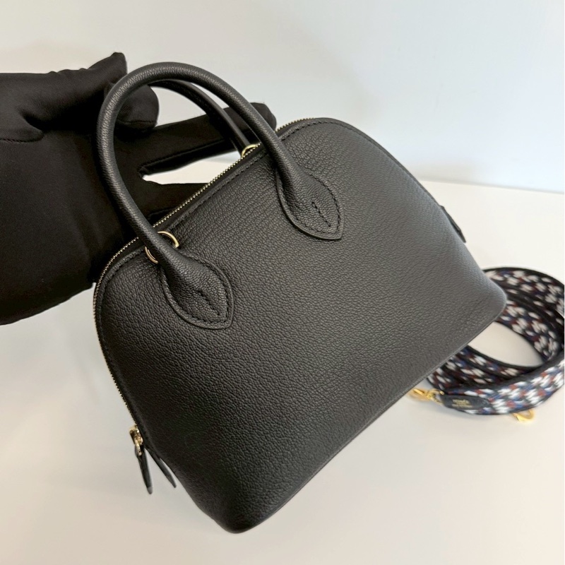 Hermes mini bolide 黑金 B刻 山羊皮-4