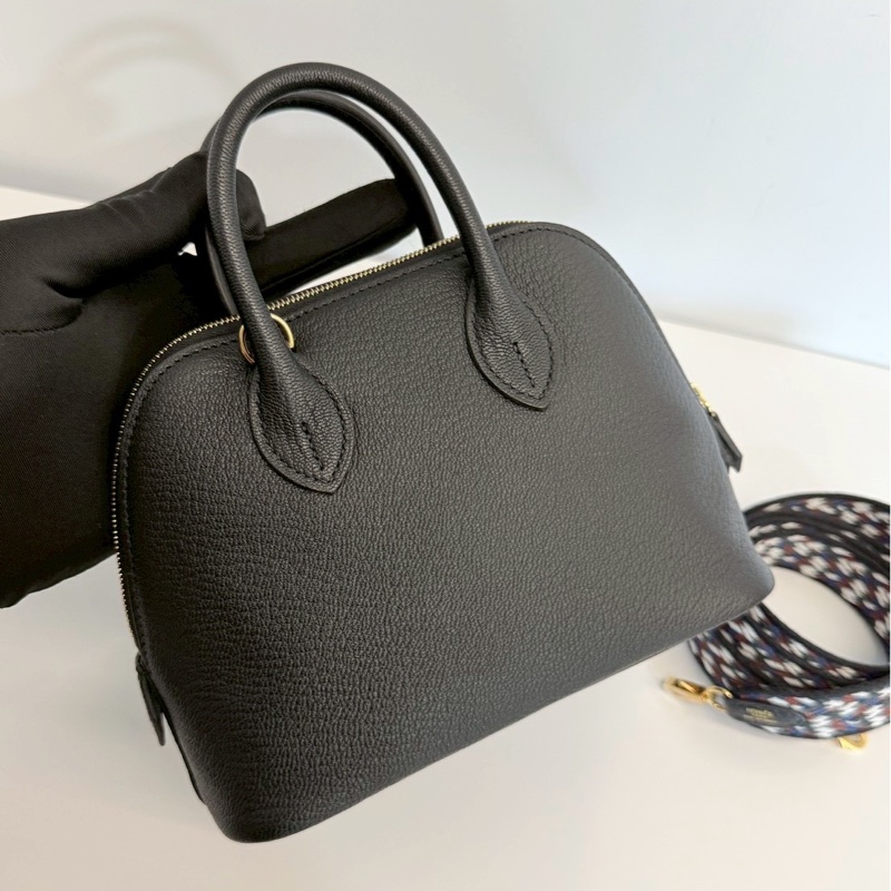 Hermes mini bolide 黑金 B刻 山羊皮-5