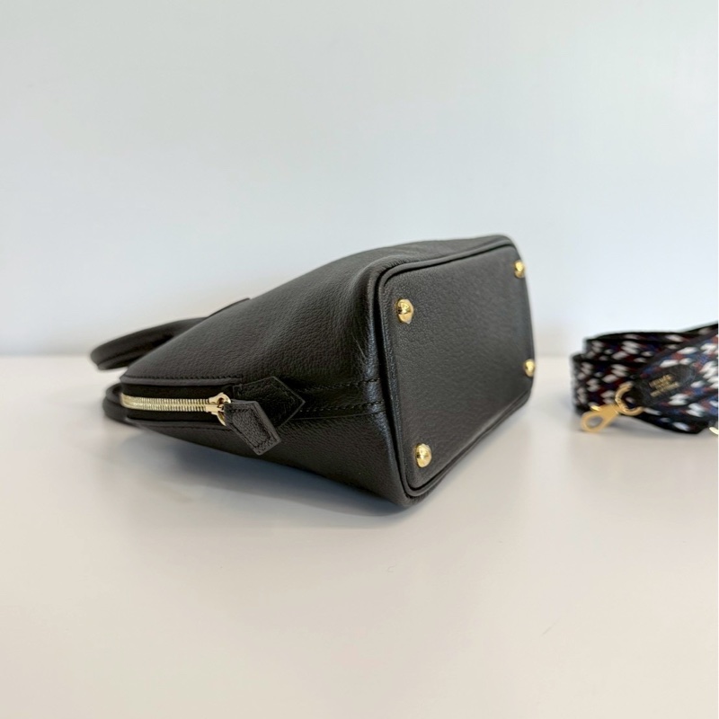 Hermes mini bolide 黑金 B刻 山羊皮-8