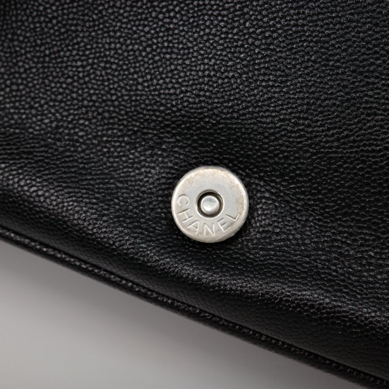 Chanel 香奈兒 Boy Woc 黑色 牛皮 拉鍊款 斜掛包 WOC 鏈條錢包-7