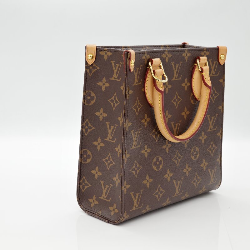 Louis Vuitton 路易威登 sac plat bb 牛皮 手提包 斜掛包-4