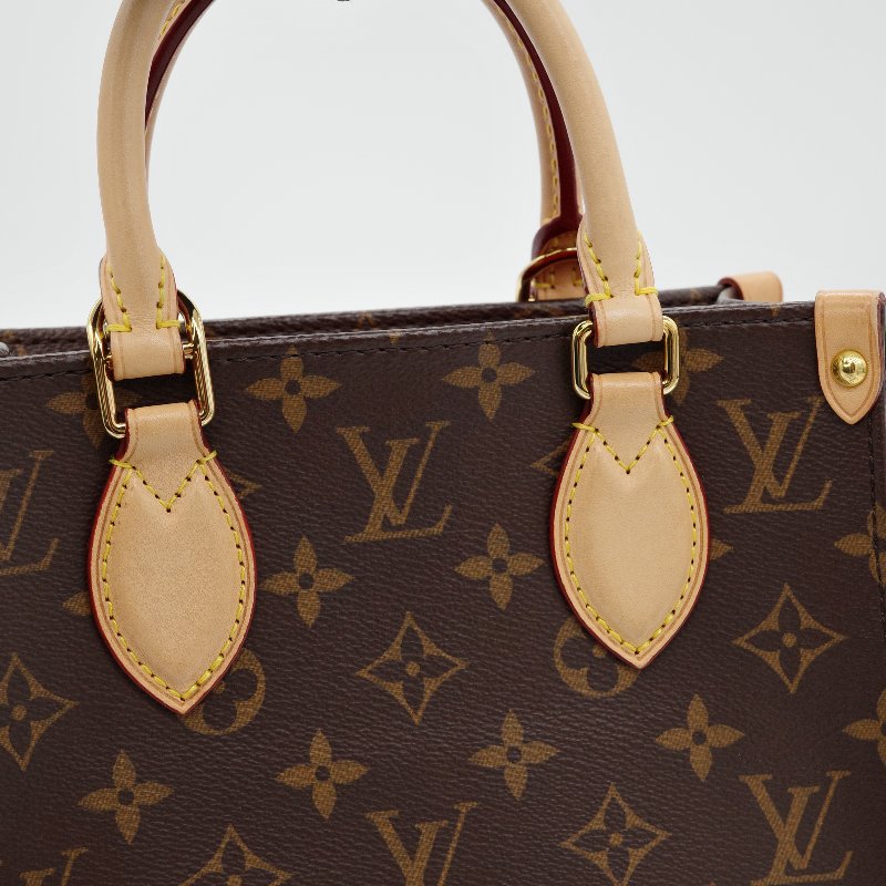 Louis Vuitton 路易威登 sac plat bb 牛皮 手提包 斜掛包-13