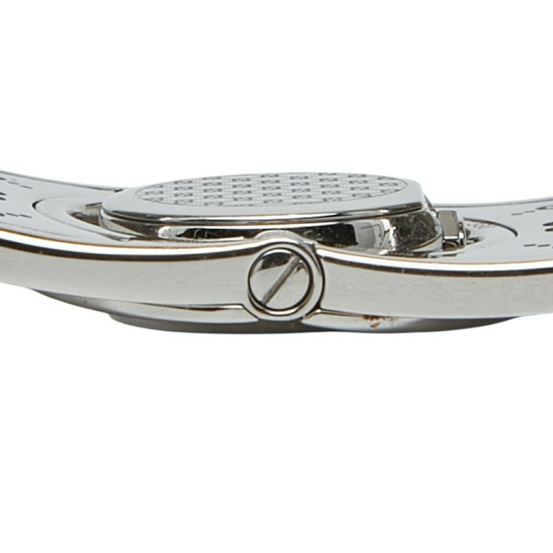 Gucci Toile 鑽石錶圈手鐲腕錶，石英機芯，棕色錶盤，不鏽鋼錶殼，女士款，GUCCI-5