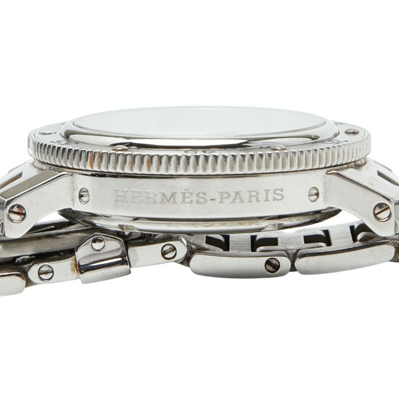 愛馬仕 Clipper 潛水錶 CL7.710 石英白色錶盤不鏽鋼男士腕錶-5