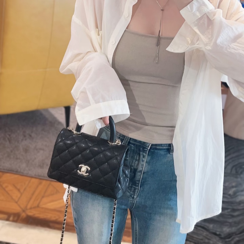 Chanel coco handle20 黑金-1
