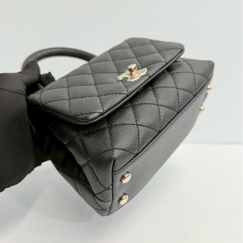 Chanel coco handle20 黑金-9