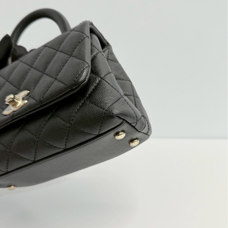 Chanel coco handle20 黑金-10