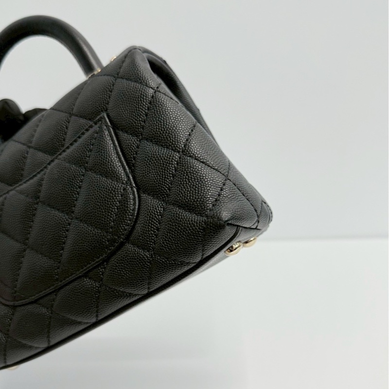 Chanel coco handle20 黑金-12
