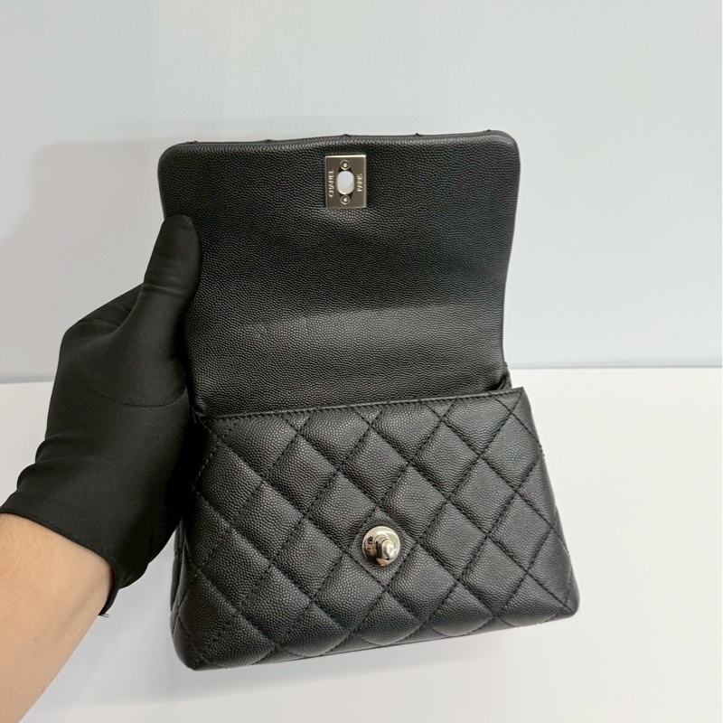 Chanel coco handle20 黑金-13