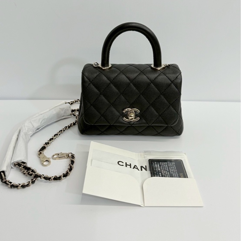 Chanel coco handle20 黑金-18