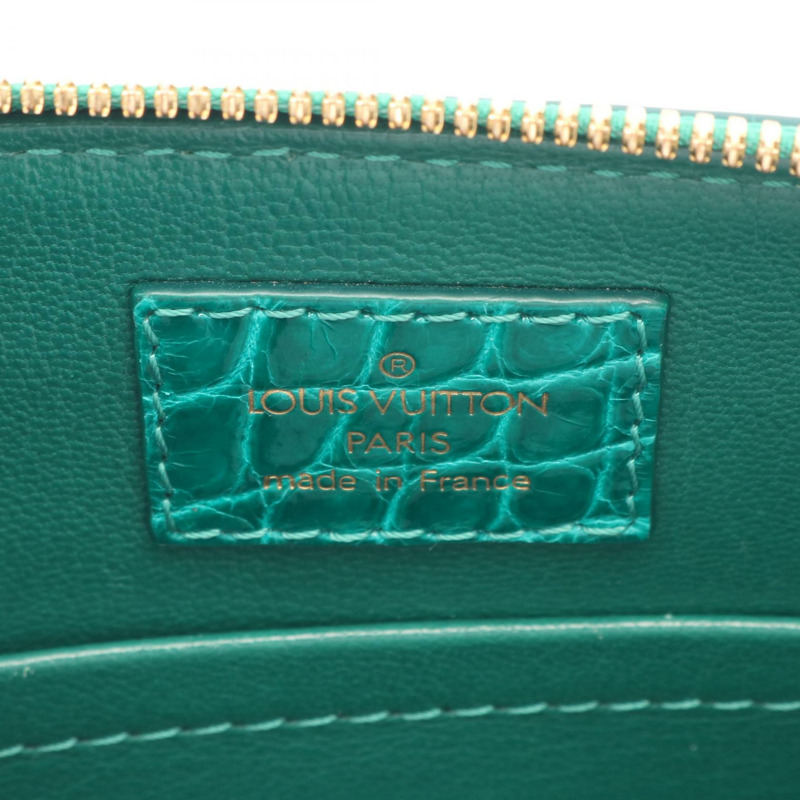 路易威登 Alma BB 手提包 N90902 異國風情皮革 綠色 二手 女士-3