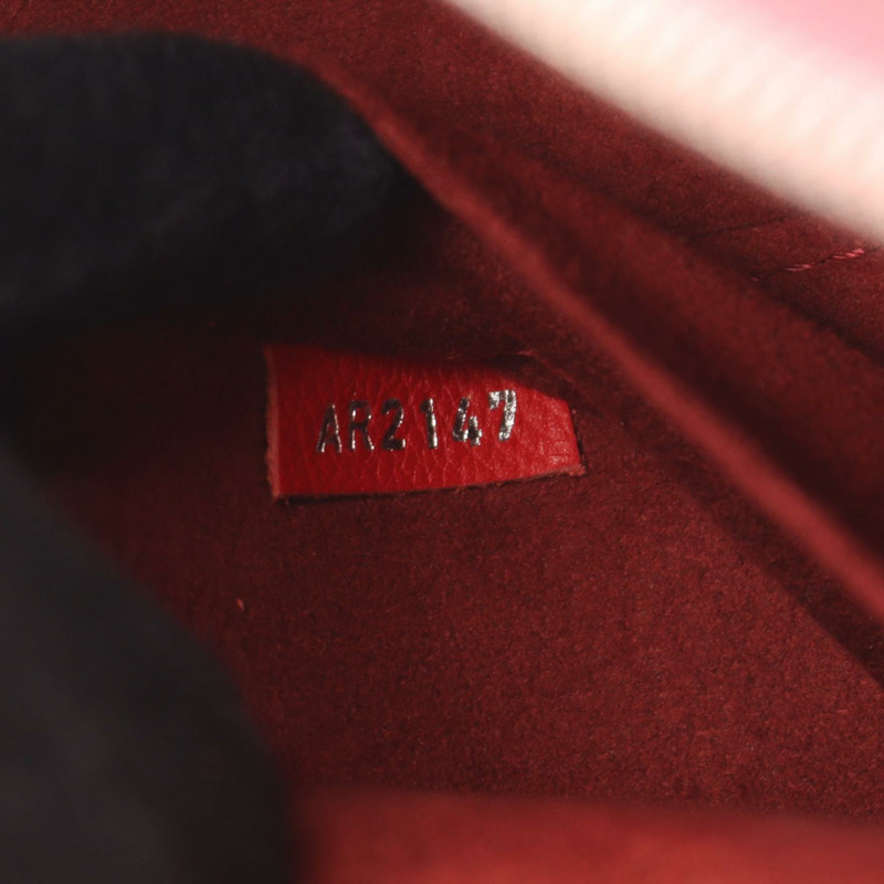 路易威登 Lockme 肩背手提包 M54570 皮革 紅色寶石色 二手斜挎包-4