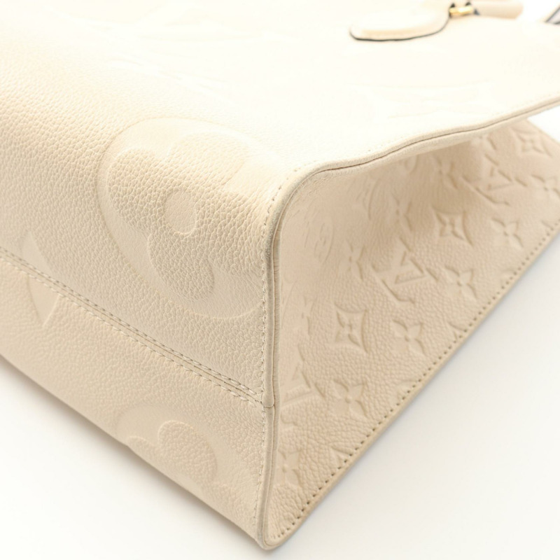 路易威登 On the Go MM 單肩手提包 M46531 Monogram 皮革 二手 米色-5