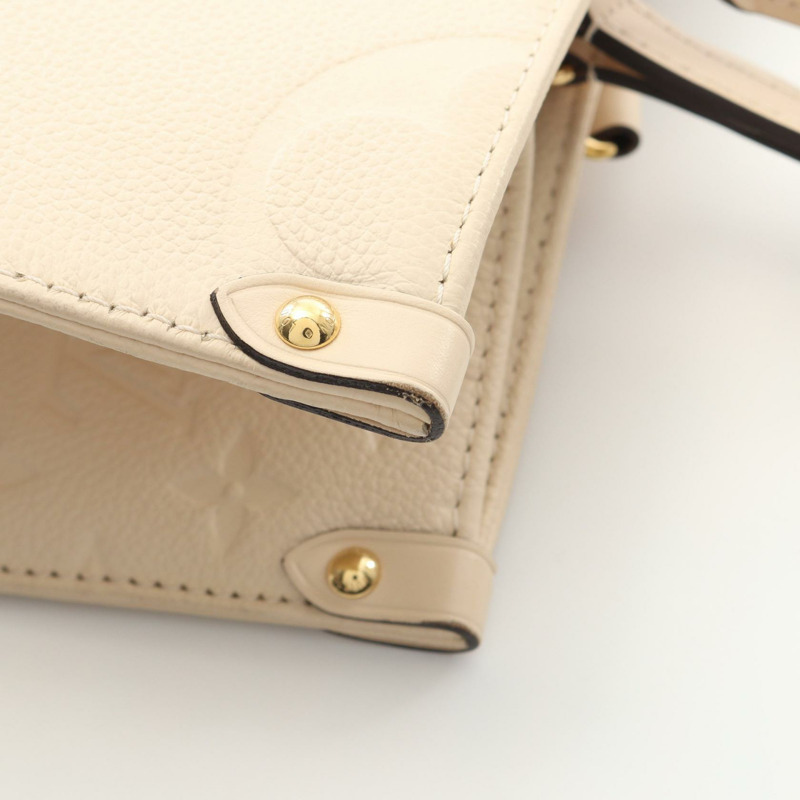 路易威登 On the Go MM 單肩手提包 M46531 Monogram 皮革 二手 米色-6