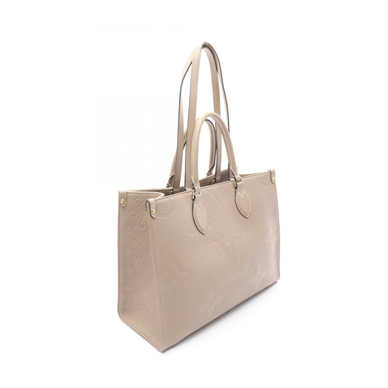 路易威登 On the Go MM 單肩手提包 M45607 Monogram empreinte 米色 LV-1