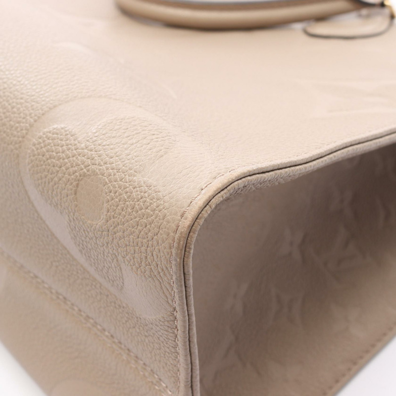 路易威登 On the Go MM 單肩手提包 M45607 Monogram empreinte 米色 LV-9