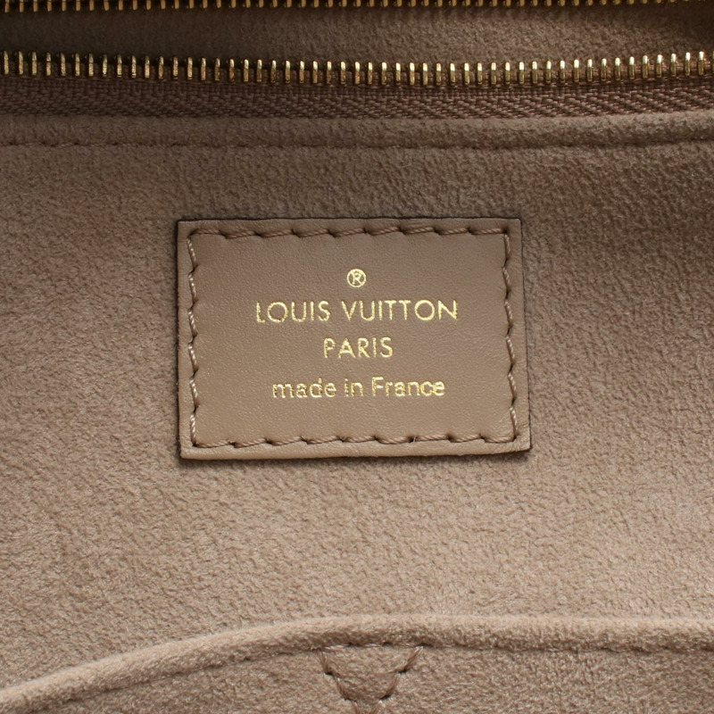 路易威登 On the Go MM 單肩手提包 M45607 Monogram empreinte 米色 LV-3