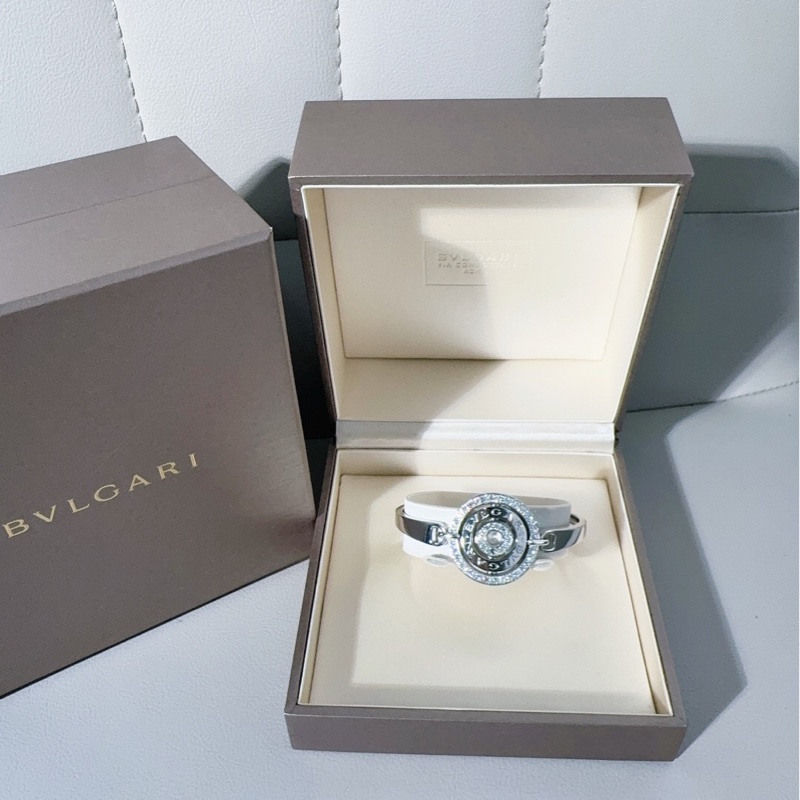 Bvlgari寶格麗 格麗帕蓮輪系列 白金手鐲，18號，市面上非常少見，2013年購入，老款沒有編碼-6