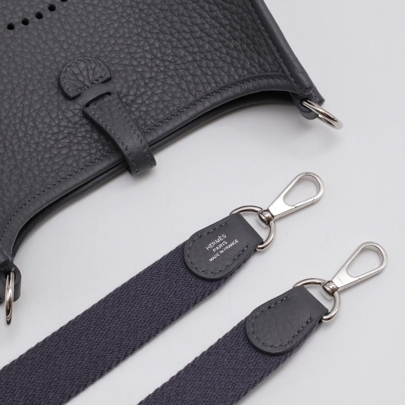 HERMES Mini evelyne - 石板灰銀 W-3
