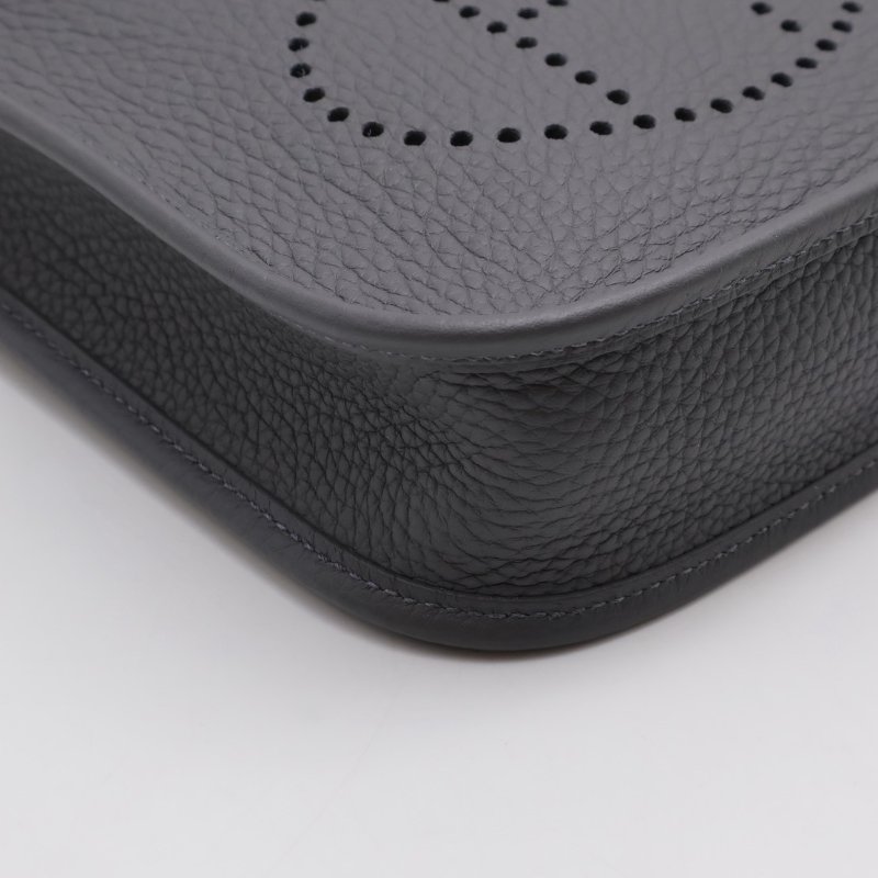 HERMES Mini evelyne - 石板灰銀 W-5