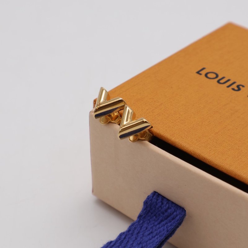 LOUIS VUITTON 經典Essential V耳環 - 金-2
