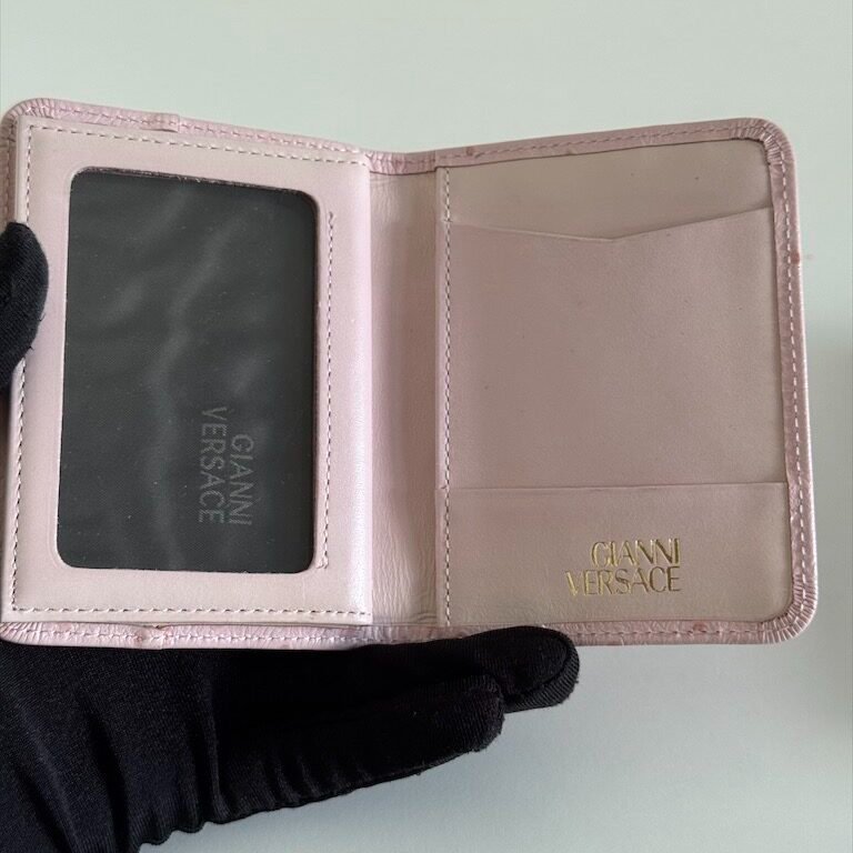 𝐯𝐞𝐫𝐬𝐚𝐜𝐞粉金鴕鳥皮相片簿/卡夾-3