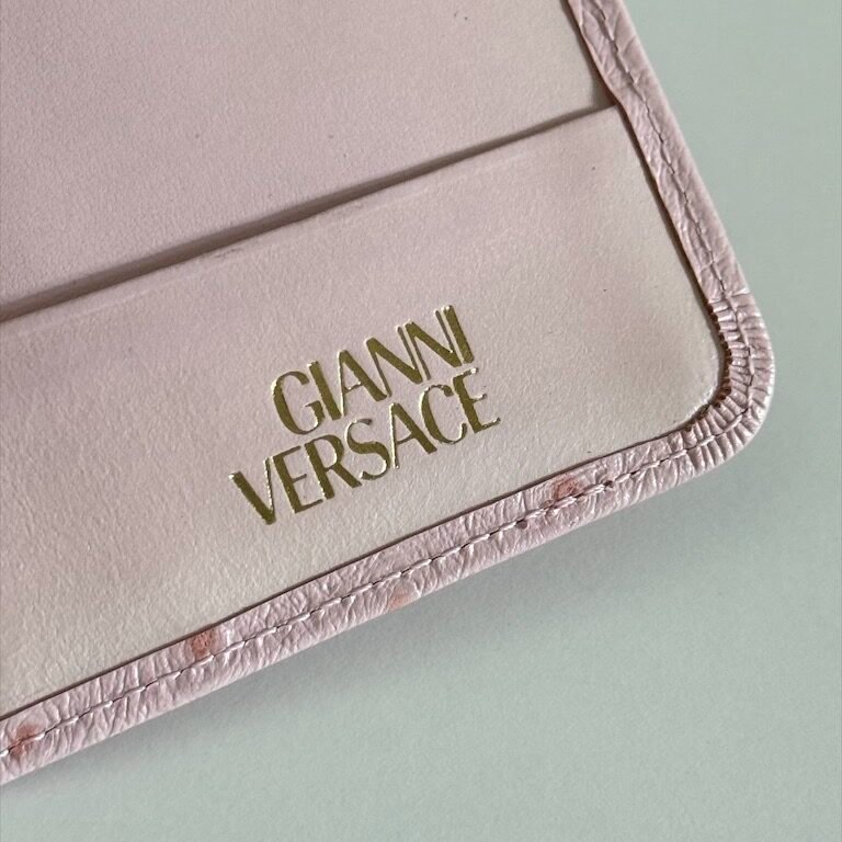 𝐯𝐞𝐫𝐬𝐚𝐜𝐞粉金鴕鳥皮相片簿/卡夾-4