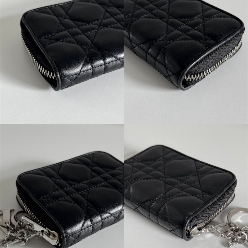 𝐃𝐈𝐎𝐑黑銀𝐋𝐚𝐝𝐲 𝐝𝐢𝐨𝐫零錢包/大全配/9.5成新-7