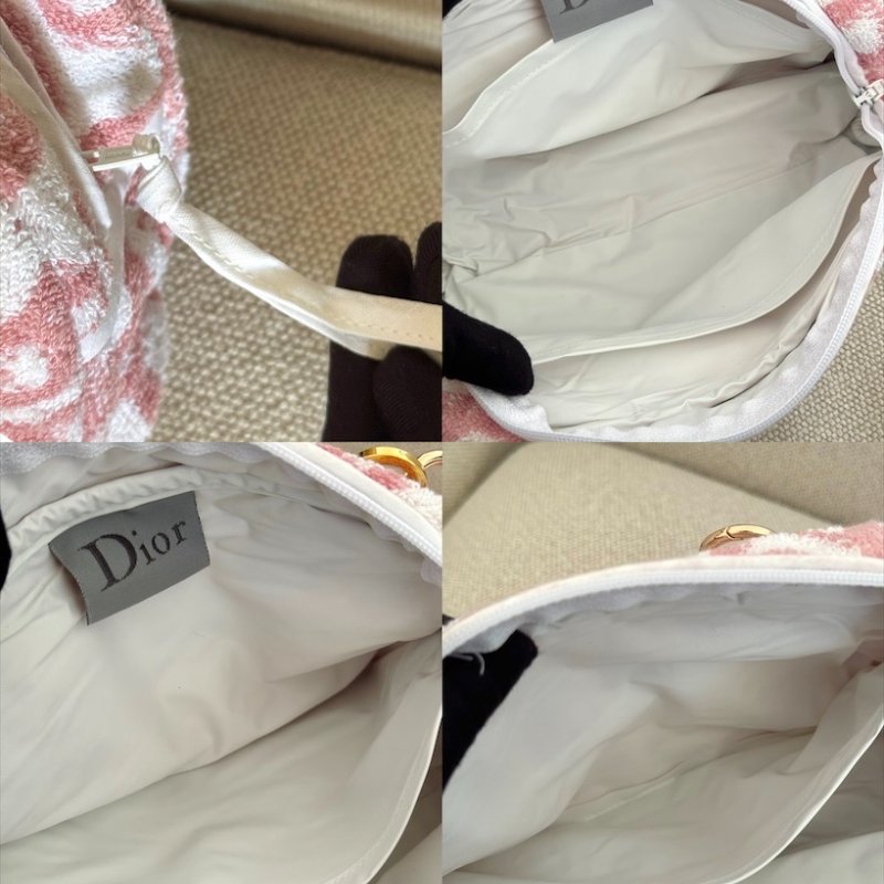 𝐃𝐢𝐨𝐫粉色老花毛巾包-9