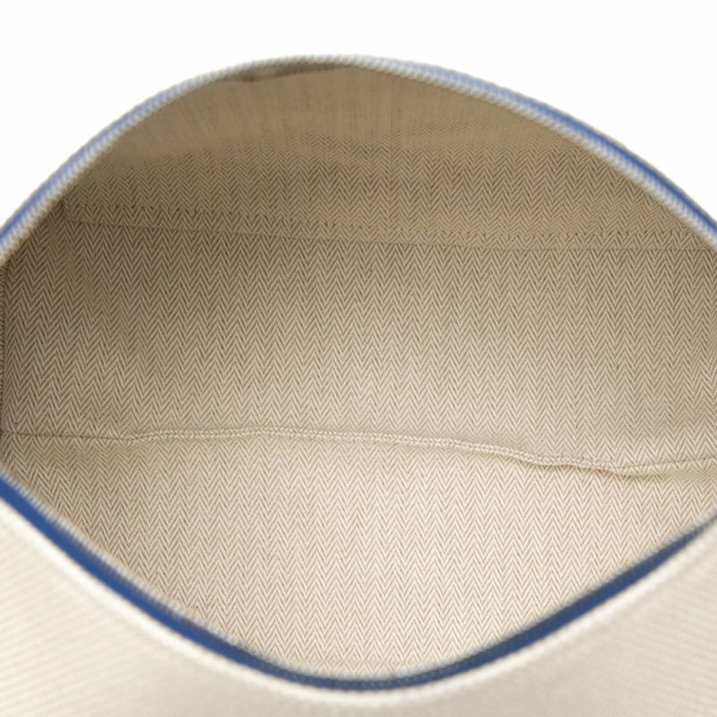 愛馬仕 Hermès Brid a 黑色 GM Cabriole 手提包，米色和海軍藍帆布 H 女士款-3