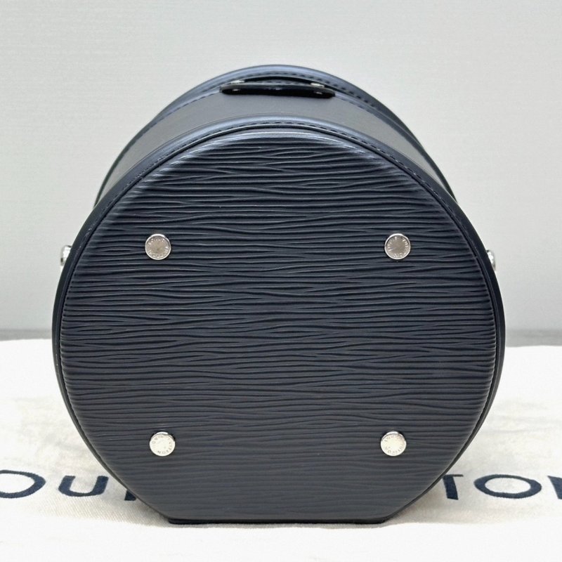 LV 黑銀水波紋發財桶手提肩背斜背包 15*17*14 98新配件塵袋 鎖-3