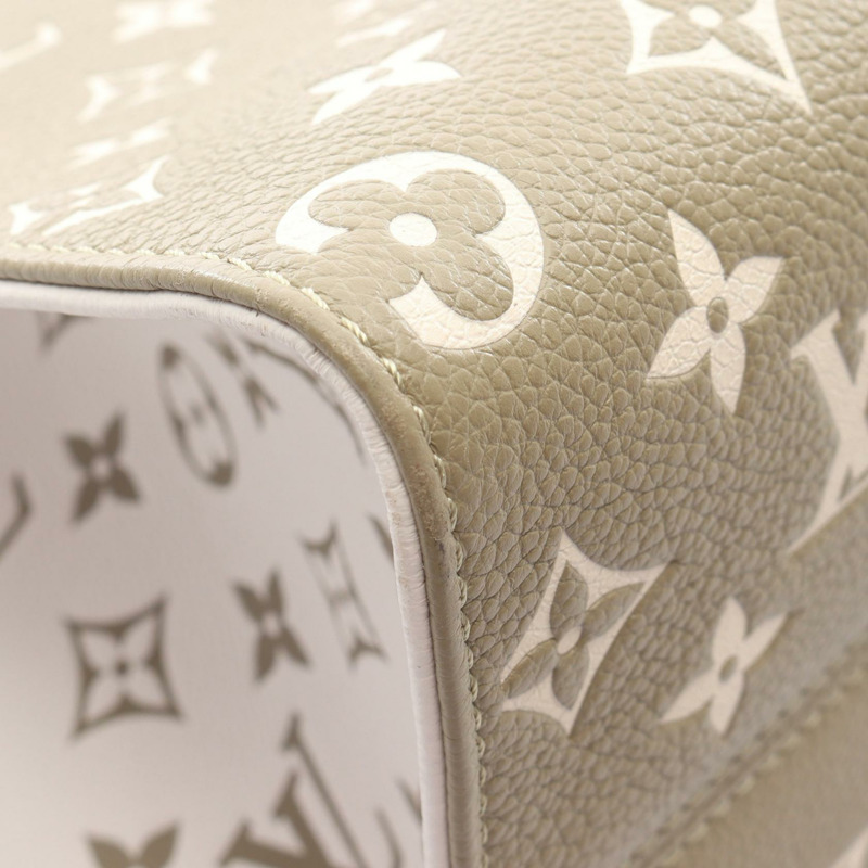 路易威登 On the Go MM 手提單肩包 M46060 Monogram empreinte 卡其色 LV-6