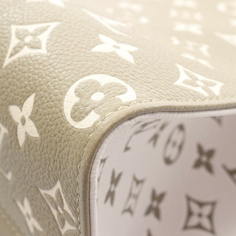 路易威登 On the Go MM 手提單肩包 M46060 Monogram empreinte 卡其色 LV-7