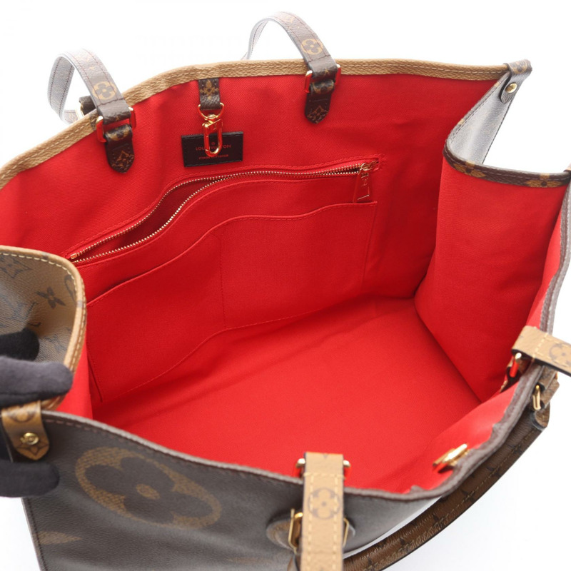 路易威登 On the Go GM 單肩手提包 M44576 Monogram Giant Reverse-2