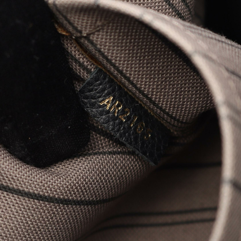 路易威登 Montaigne BB 手提包 M41053 Monogram empreinte 黑色二手皮革-4