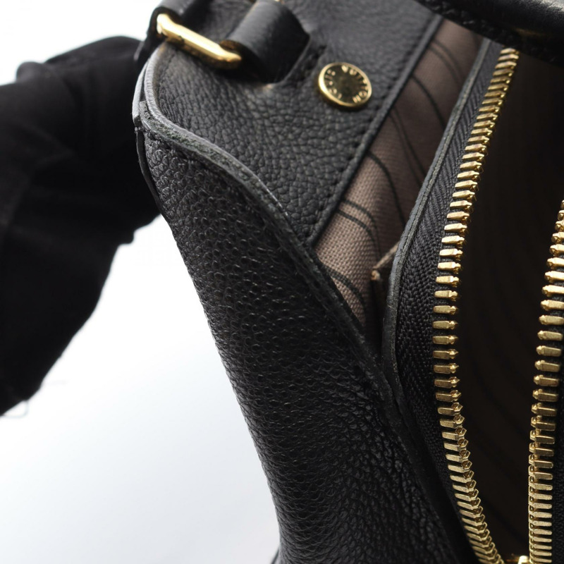 路易威登 Montaigne BB 手提包 M41053 Monogram empreinte 黑色二手皮革-8
