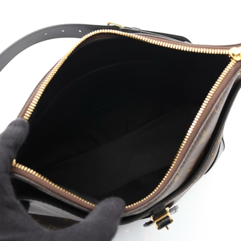 路易威登 Odeon NM MM 單肩斜背包 M45352 Monogram 黑色皮革 LV-2