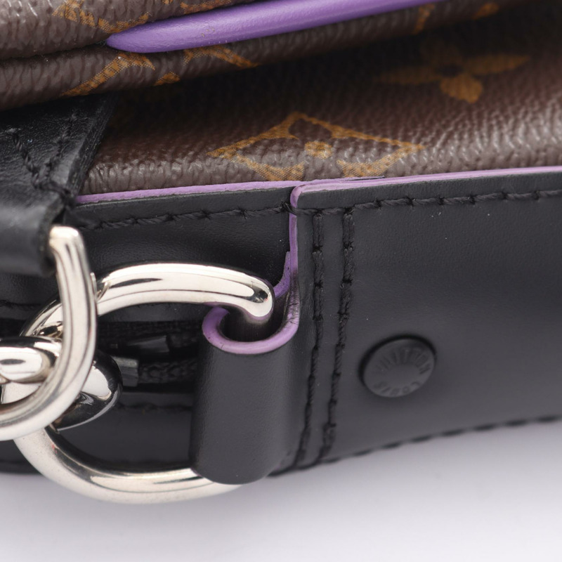 路易威登 Trio 斜背包 M46266 Monogram 帆布棕色馬卡薩皮革-7