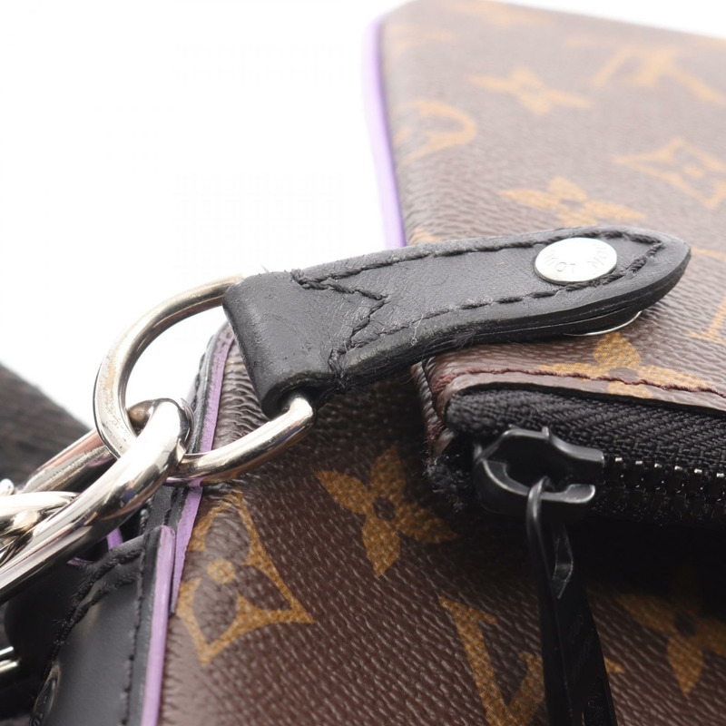 路易威登 Trio 斜背包 M46266 Monogram 帆布棕色馬卡薩皮革-11