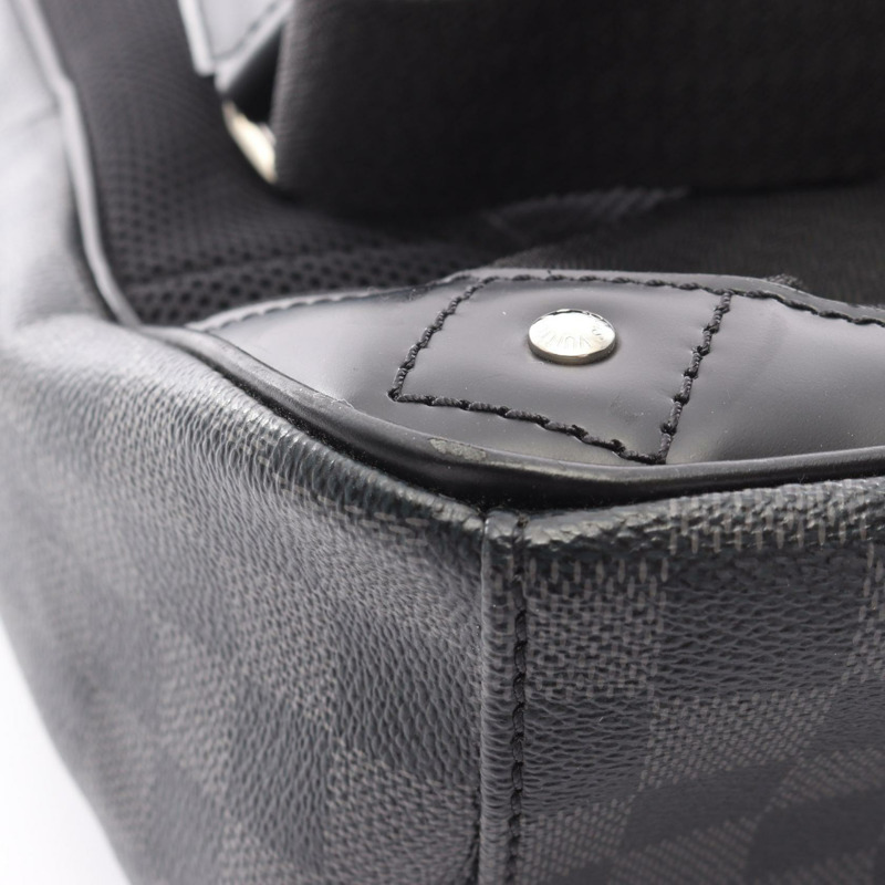 路易威登 Michael 雙肩包 N58024 Damier Graphite 帆布黑色二手 LV-9