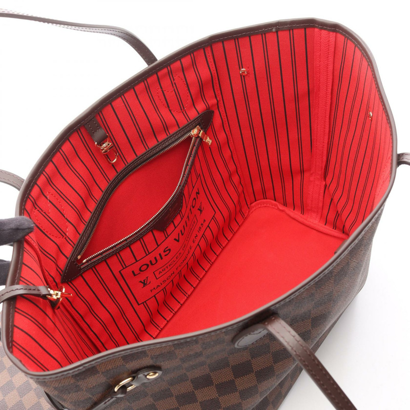 路易威登 Neverfull MM 手提單肩包 N41358 Damier Ebene Cerise 二手-2